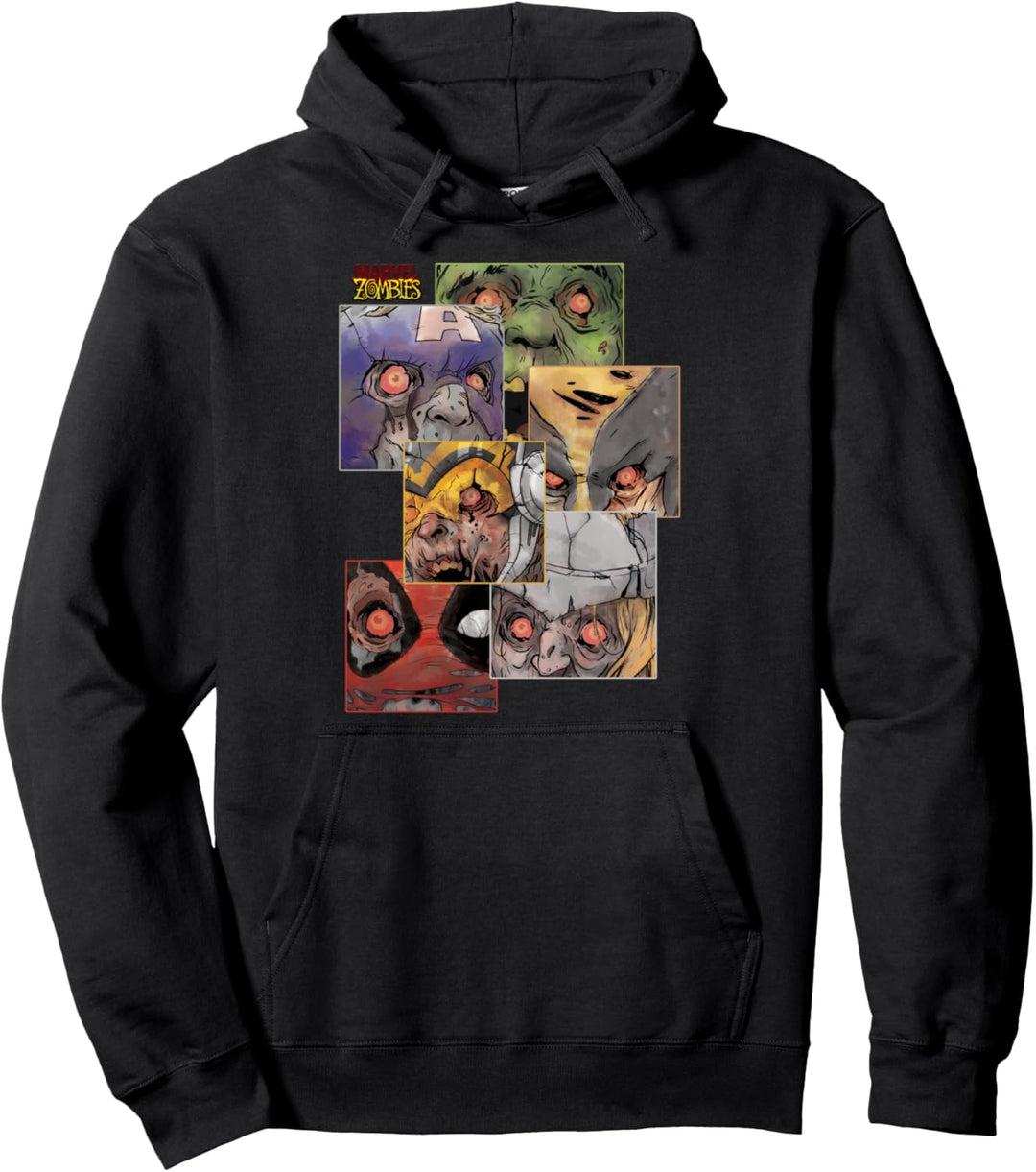 Marvel Zombies Group Shot Zombie Faces Pullover Hoodie