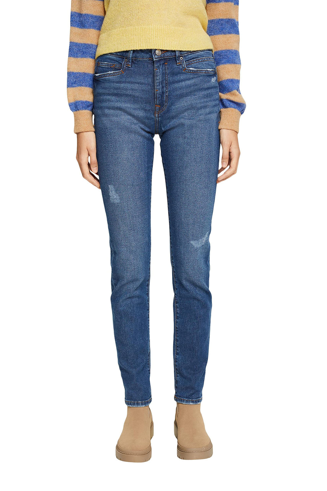 ESPRIT Damen Jeans 25W / 30L 902/Blue Medium Wash, 25W / 30L 902/Blue Medium Wash