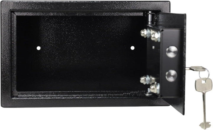 Möbeltresor Safe Tresor Geldschrank Wandtresor Wandsafe Schlüssel Wertsachen S1 - schwarz S Schwarz,