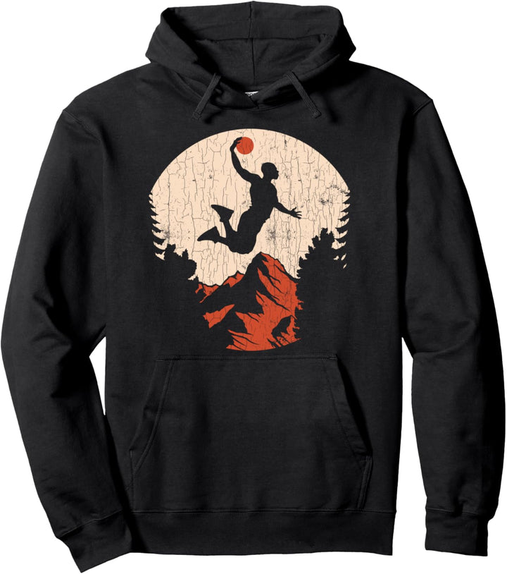 Basketball-Spieler Geschenk Vintage-Grafik Pullover Hoodie