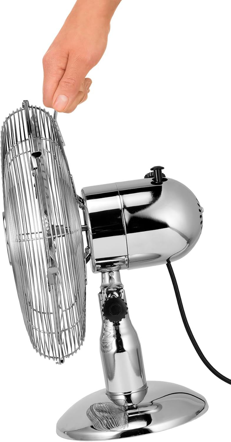 Unold Tischventilator, 1 Stück, chromfarbend, 86830