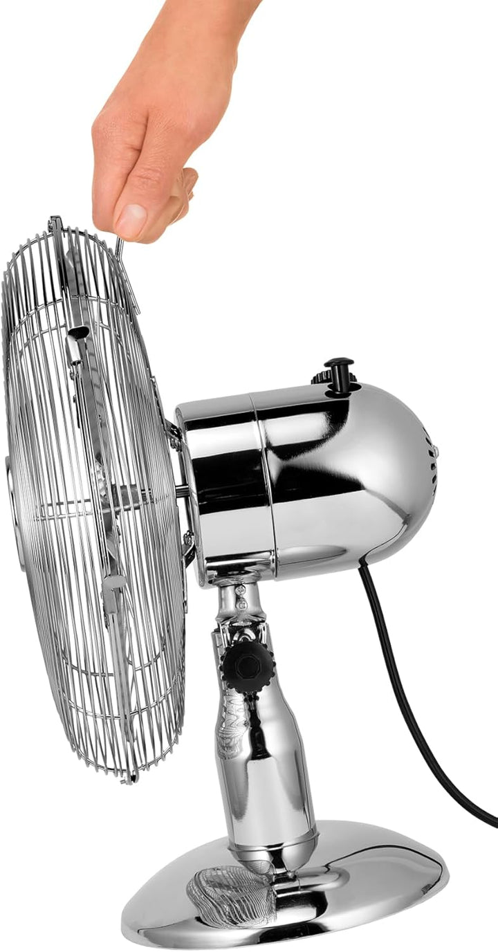 Unold Tischventilator, 1 Stück, chromfarbend, 86830