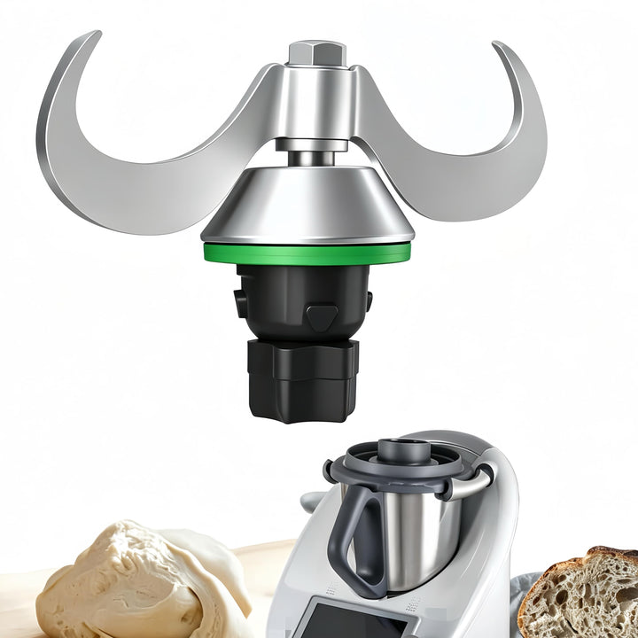 Teigmesser für Thermomix TM6,TM5 Edelstahl Teigmischmesser (mit Dichtungsring) Küchenmaschinen-Mixer