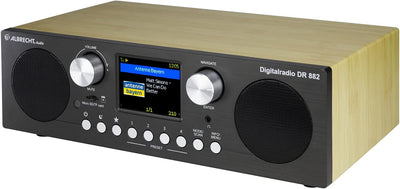 Albrecht DR 882 Digitalradio DAB+/UKW Farbdisplay, 27882, Fernbedienung, Weckfunktion, Stereo Musik