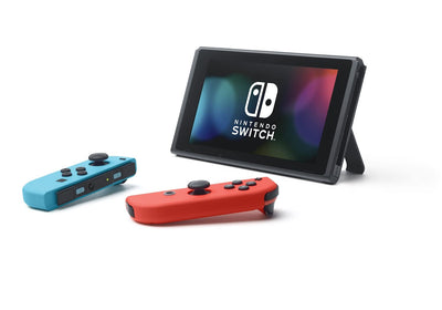 Nintendo Switch Neon Red/Neon Blue with Mario Kart 8 Deluxe and 3 Month Nintendo Switch Online Membe