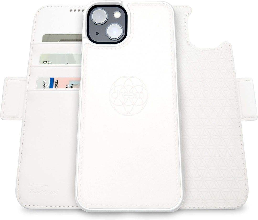 Dreem Fibonacci iPhone 14 Plus Brieftaschen-Etui / 2-in-1 stossfestes Etui und abnehmbares Folio aus