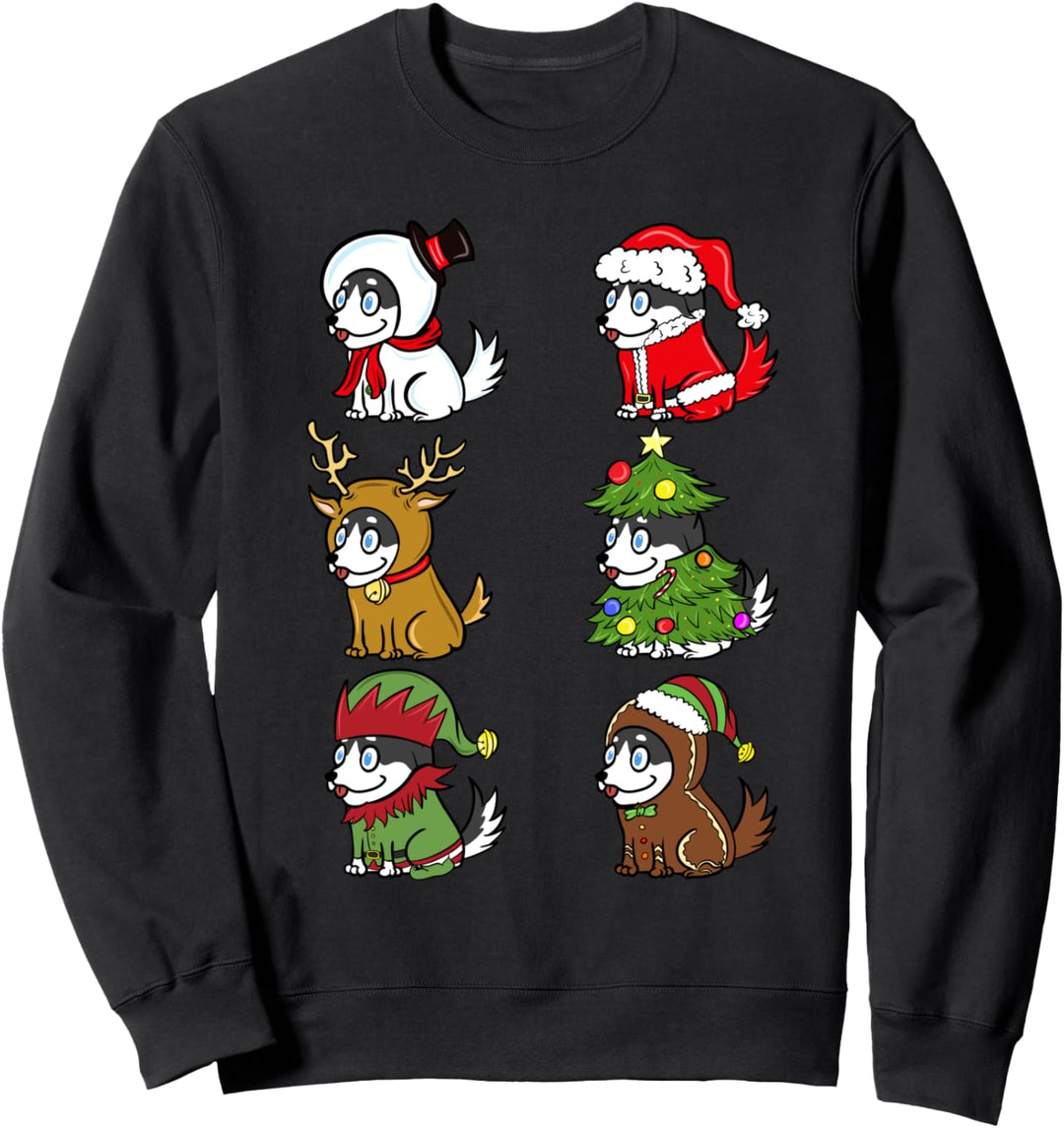 Husky Weihnachten Kostüme Weihnachten Hund Sweatshirt