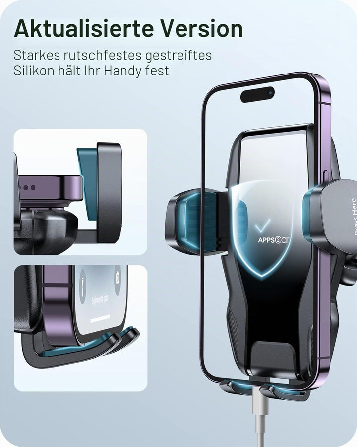 APPS2Car Handyhalterung Auto Saugnapf, Universal Kfz Handyhalterung,Smartphone Halterung Schwanenhal
