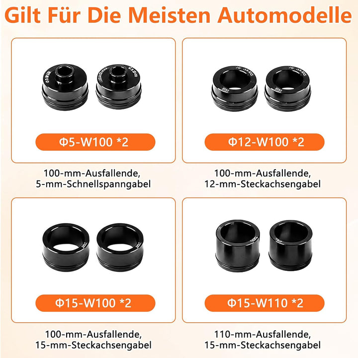 Gabelhalterung Fahrrad 1x Gabelhalterung + 1x Hinterradhalterung Aluminium Fahrradgabelhalterung Unt