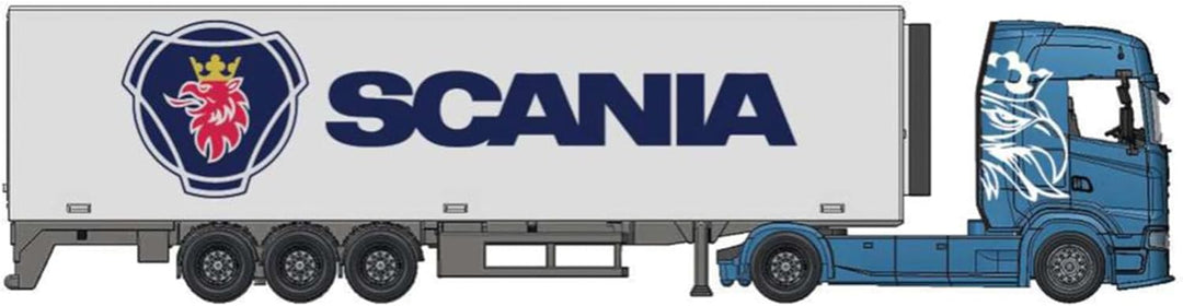 Bburago 1:43 Street FIRE HAULERS with Trailer - Scania S730