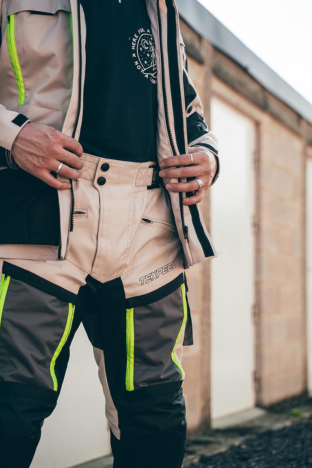 Texpeed Motorradhose Mit Protektoren Herren - Textil Wasserdicht Motorroller Motorrad Bikerin Mit Sc