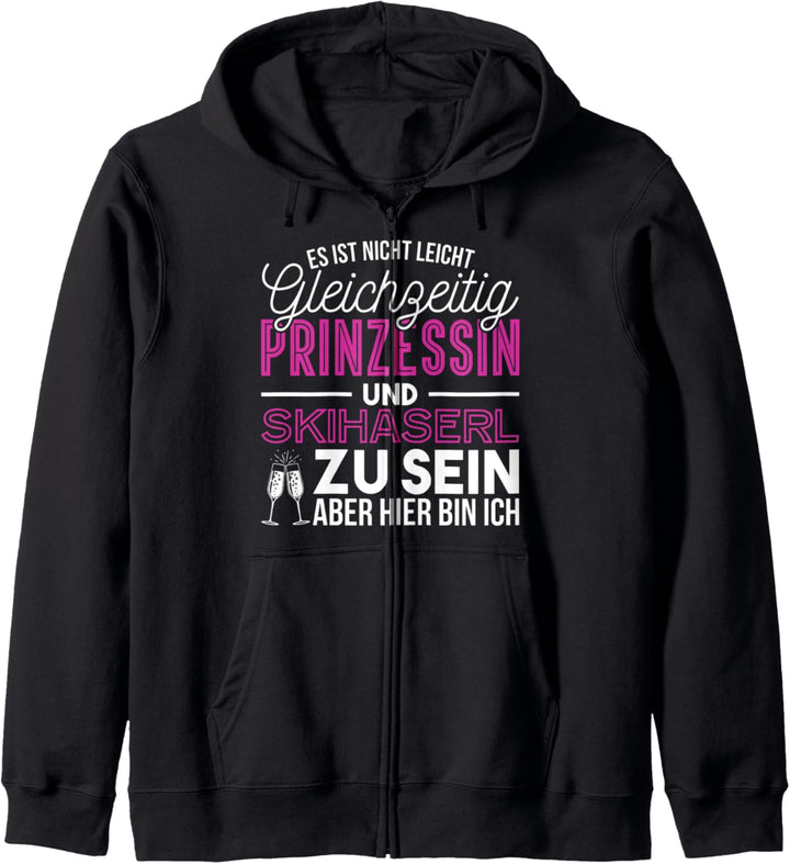 Es Ist Nicht Leicht Prinzessin Skihaserl Skihase Apres Ski Kapuzenjacke