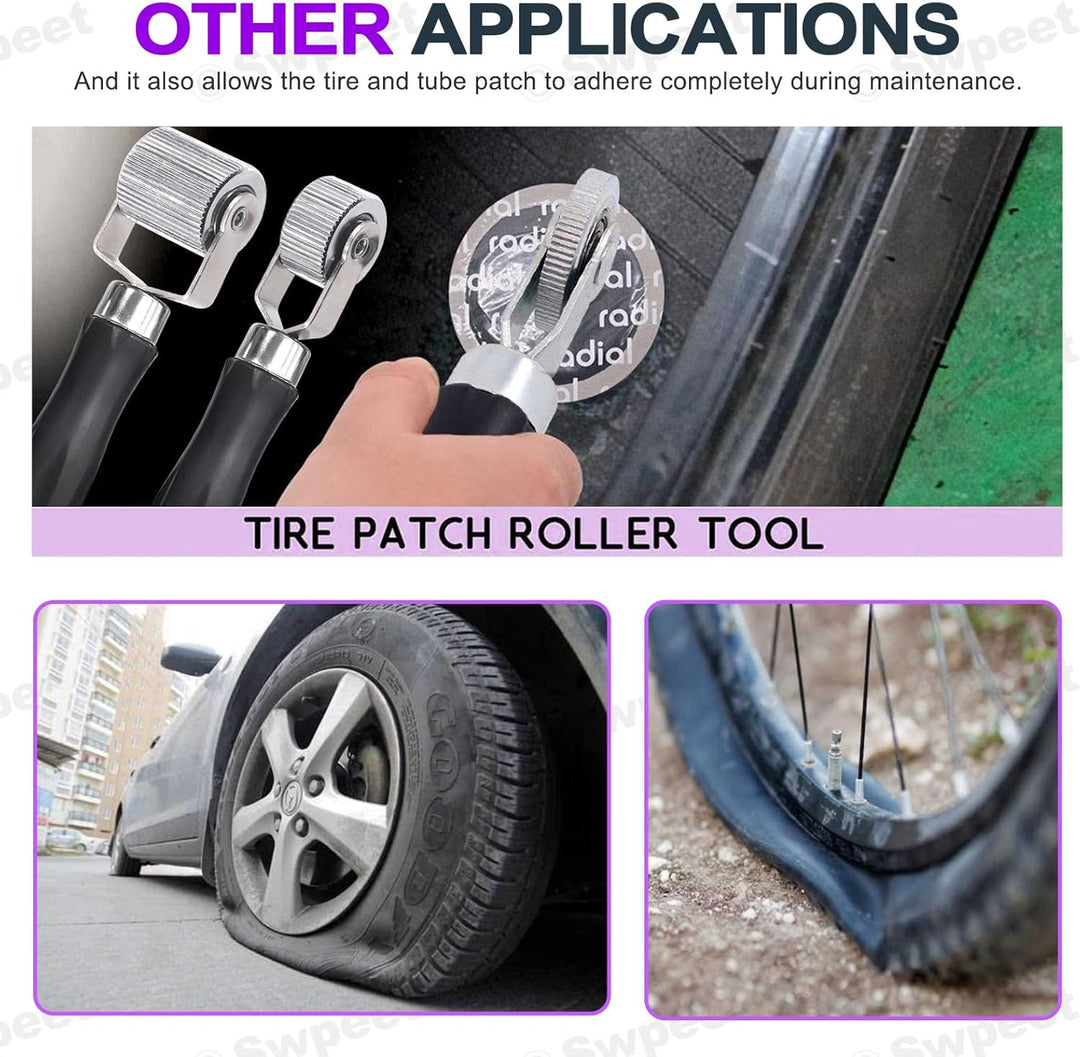 Swpeet 5Pcs 5Sizes Car Sound Deadening Roller Set, Auto Lärm Roller Auto Sound Deadener, Metall-Inst