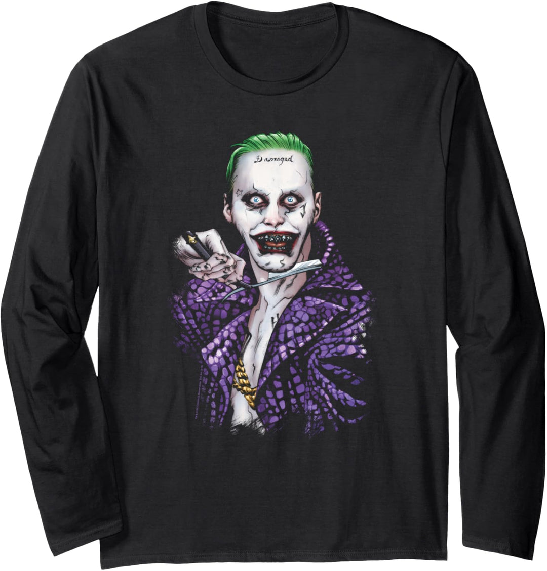 Suicide Squad Joker Blade Black Langarmshirt