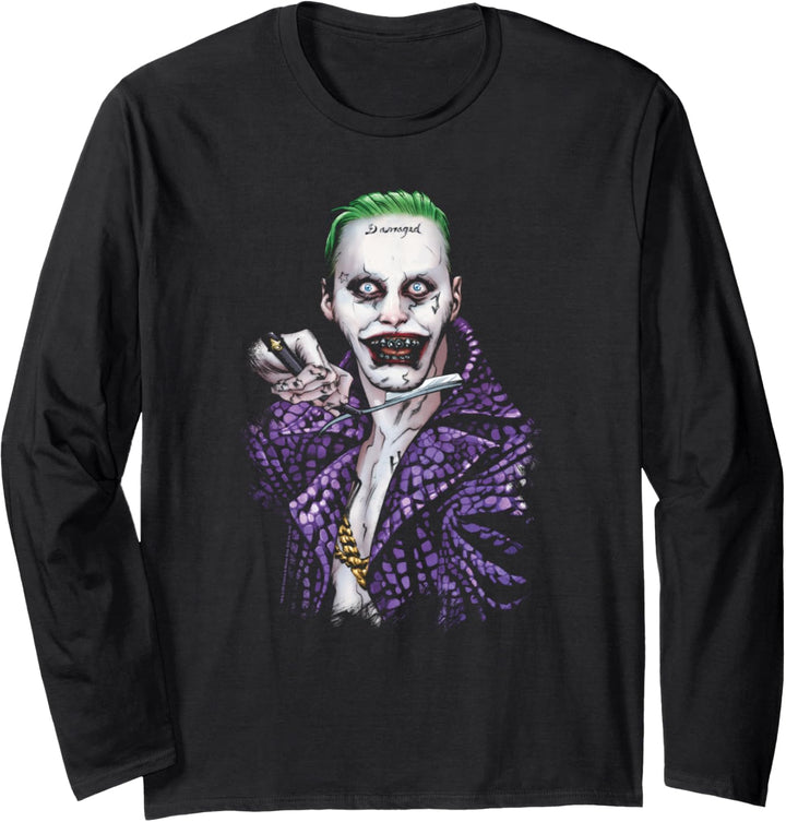 Suicide Squad Joker Blade Black Langarmshirt