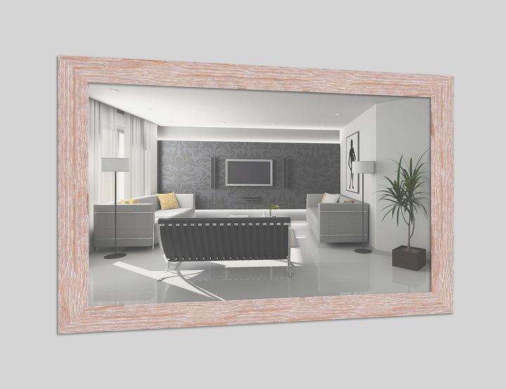 WANDStyle Spiegel im Landhaus Stil I Aussenmass: 78x108cm I Farbe: Eiche, Sonoma (Optik) I Wandspieg
