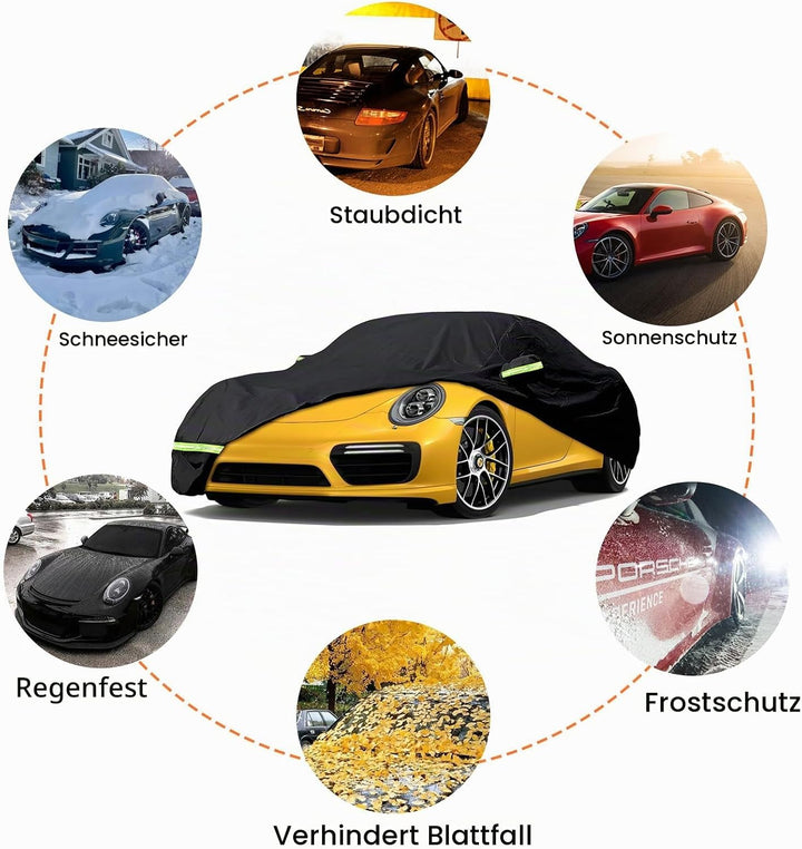 Wasserdicht Autoabdeckung Passend für 1998-2024 Porsche 911 (991/992/996/997-Serie), Vollgarage Auto