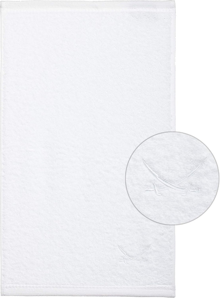 Sansibar Gästehandtuch 6er Set 30x50 cm 100% Baumwolle mit gesticktem Säbel Logo Set Handtuch Seiftu