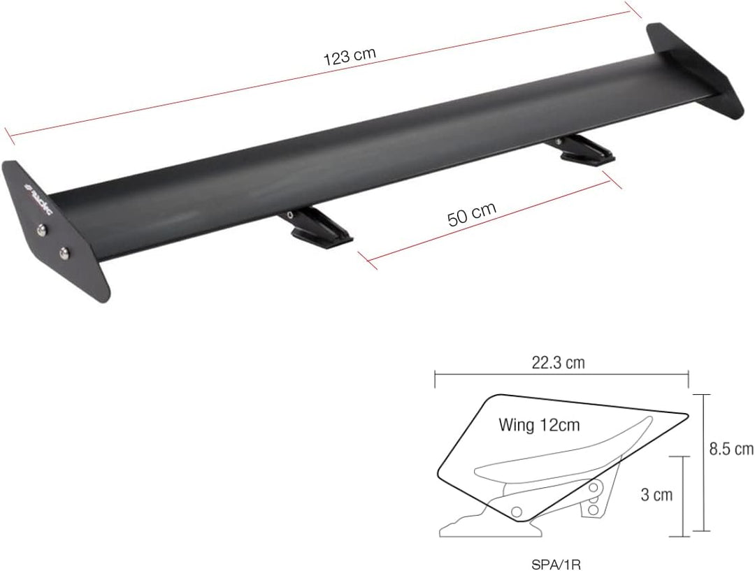 Simoni Racing SPA/1R Dachspoiler Light Breeze Universal, Schwarz