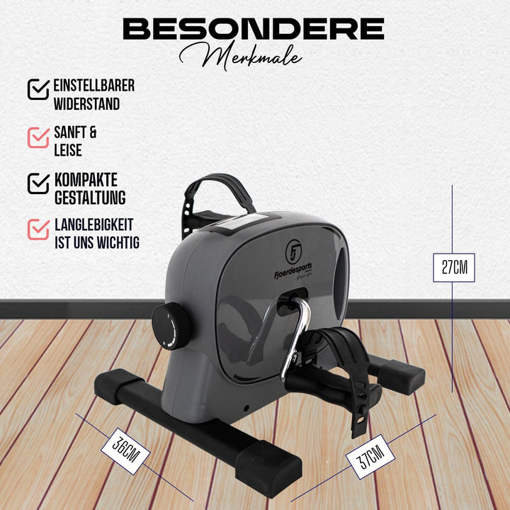 Arm- und Beintrainer, Mini-Heimtrainer, Bewegungstrainer, Training im Home-Office, mit Trainingsdisp