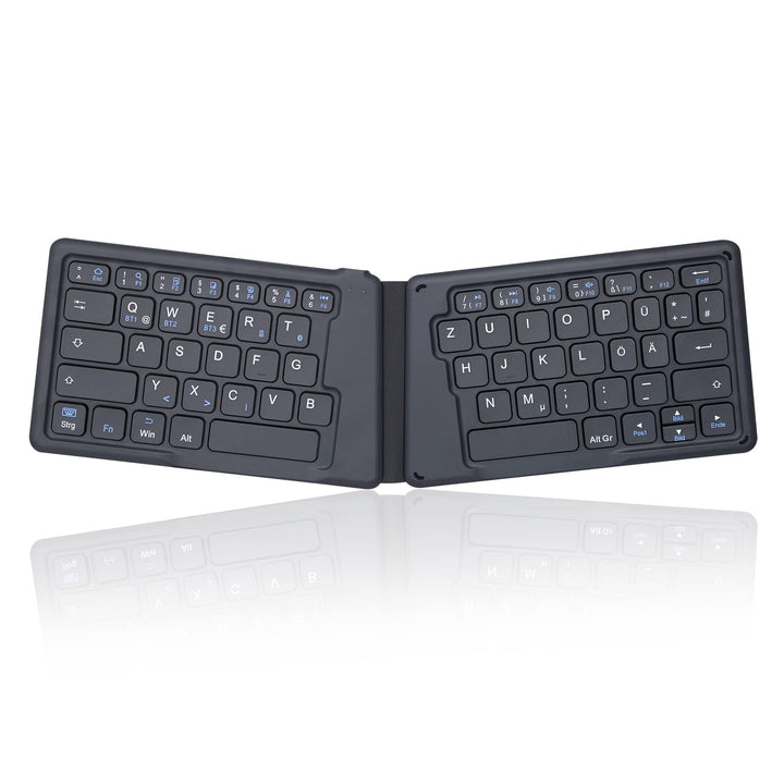 Perixx PERIBOARD-805 Ergo, Kabellose Faltbare ergonomische Tastatur, sehr dünnes Design zum Mitnehme