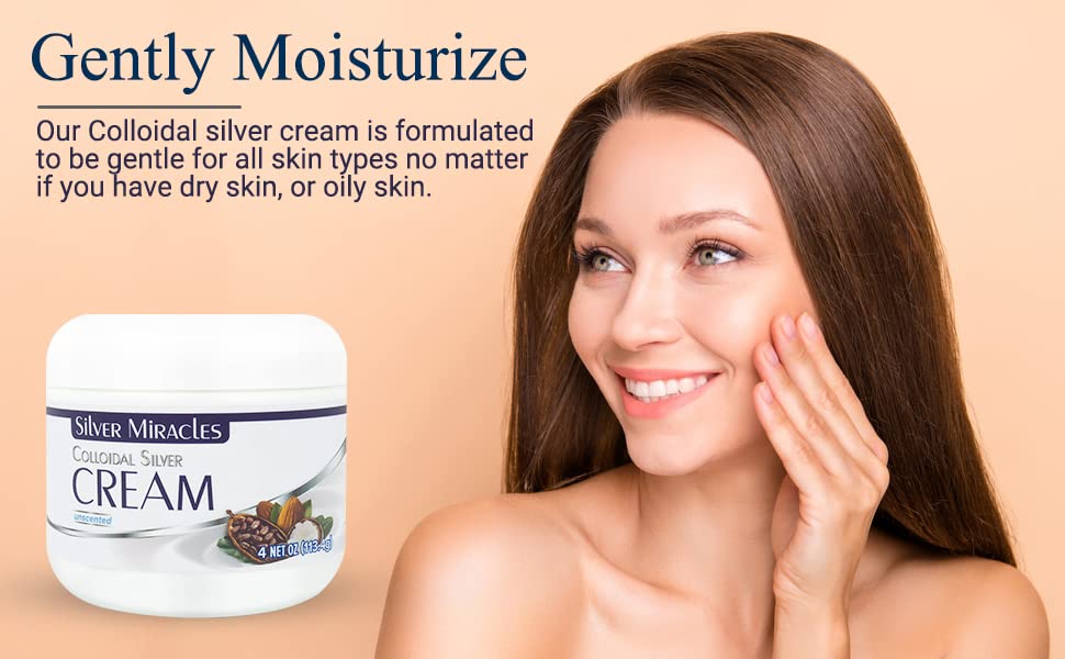 Silver Miracles Colloidal Silver Cream - 4oz