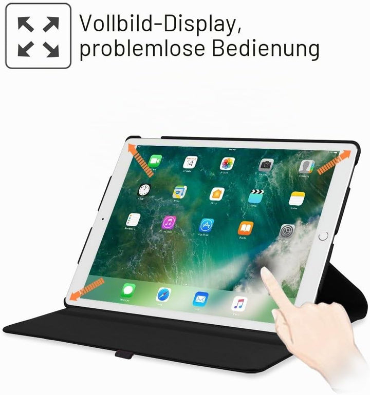 Fintie Hülle für iPad Pro 12.9 Zoll (2. und 1. Generation, Modell 2017 und 2015) - 360 Grad Rotieren