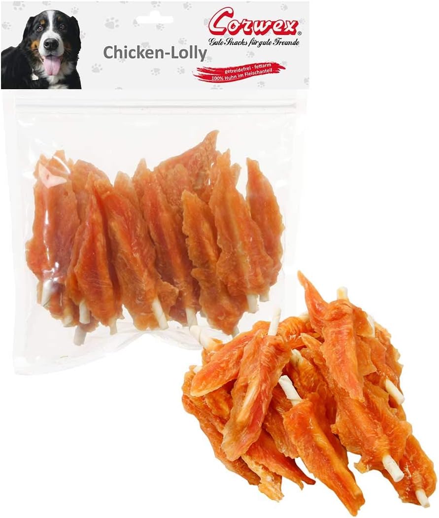 Corwex Hundesnack Chicken-Lolly Chicken-Flags (3 x 500g) 500 g (3er Pack), 500 g (3er Pack)