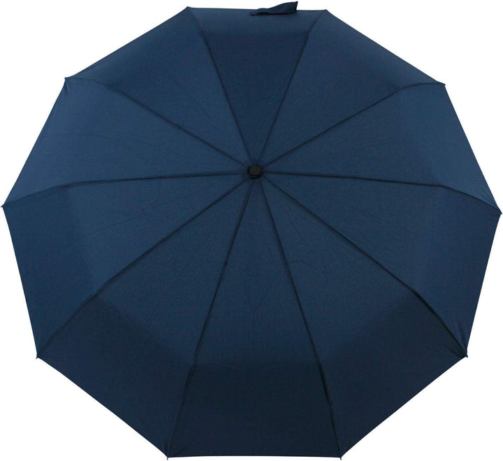 iX-brella Herren Taschenschirm Auf-Zu-Automatik Rundhakengriff Carbonoptik Insignia Blue Carbonoptik