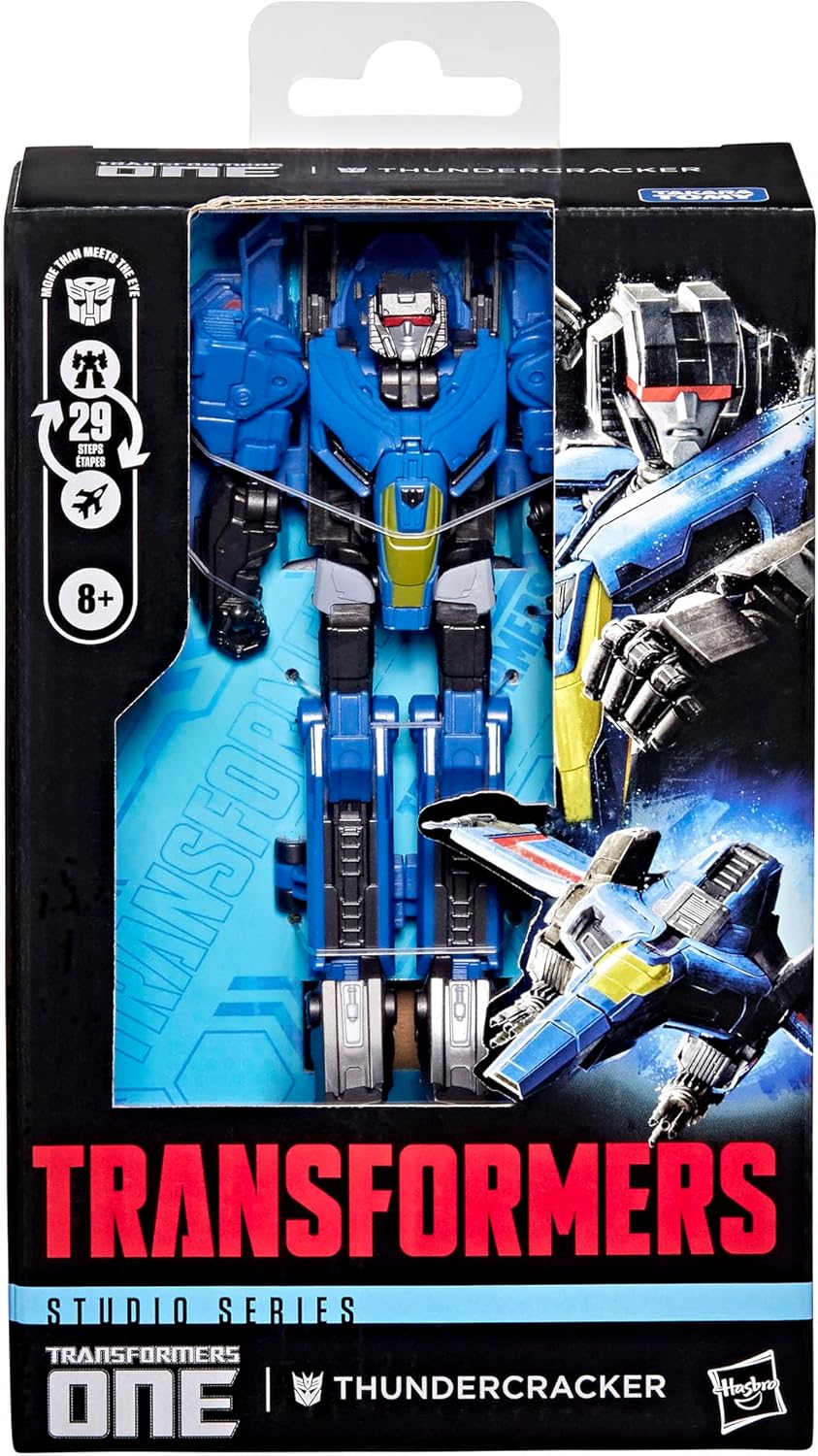 Transformers Studio Series ONE Thundercracker, verwandelbare Deluxe-Klasse Action-Figur (13 cm), Rob