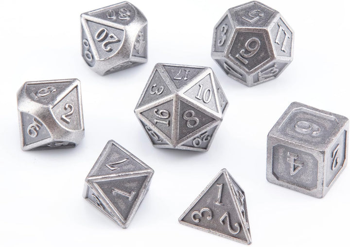 Melia Games RPG Würfelmatte zum Rollen inklusive Würfel Set - handgefertigte Würfelunterlage aus Ech
