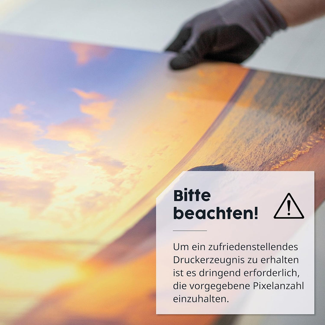 WANDURLAUB - Dein Bild auf Acryl - XXL Bild - 100x60 cm Acrylglas mit eigenem Foto bedrucken - hochw