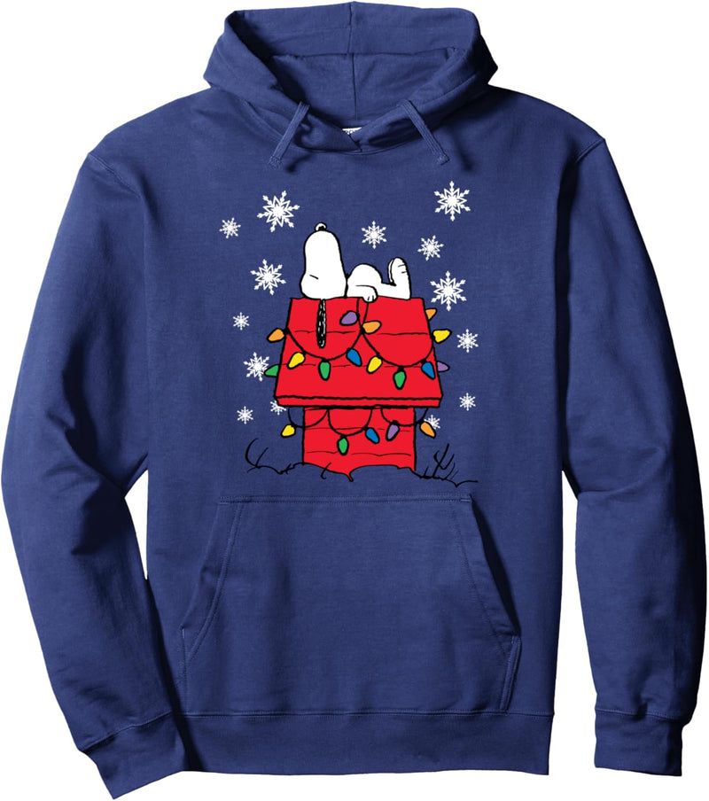 Peanuts Urlaub Snoopy Hundehaus Lichter Pullover Hoodie