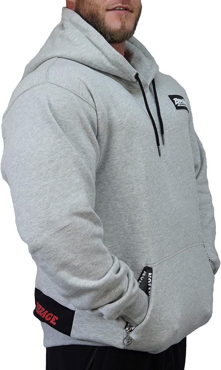 Brachial Premium Herren Kapuzenpullover Rude - Hoodie Sweatshirt Pullover mit Kapuze für Bodybuilder