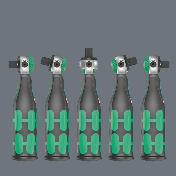 Wera 05004283001 8009 Zyklop Pocket Set Imperial 2, Knarren Satz, 18-teilig, Schwarz-grün 8009 Zyklo