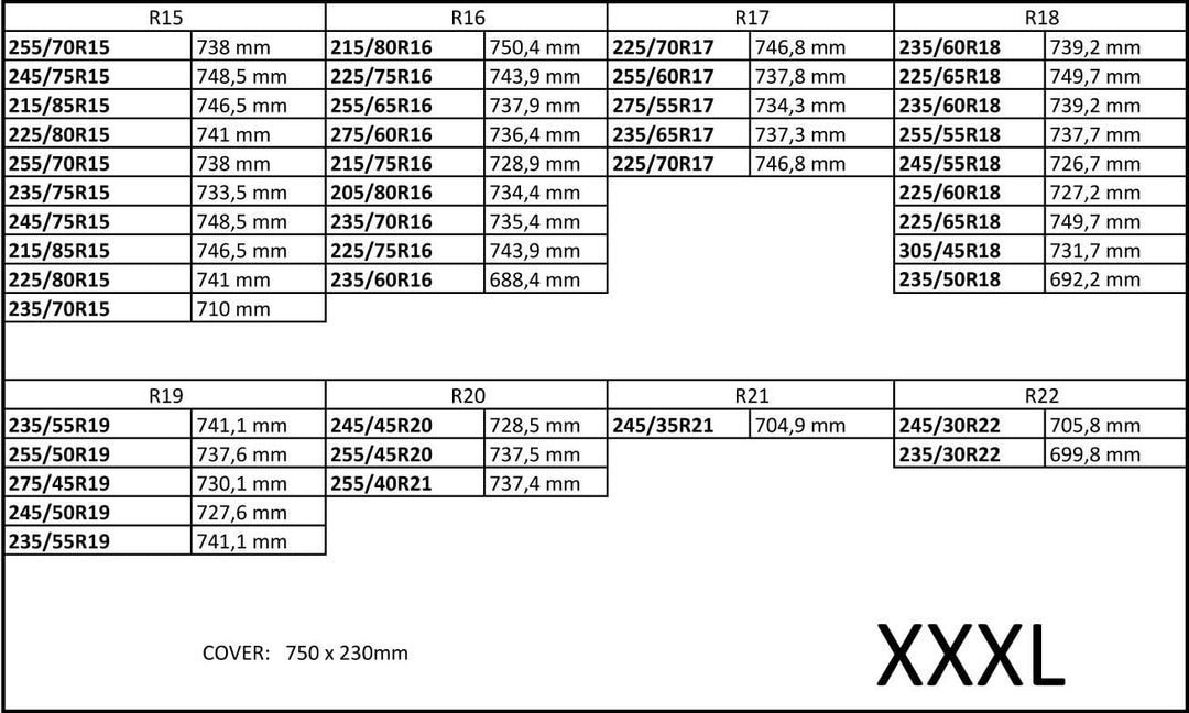 Ferocity Personalisierter Premium Qualität Reifentasche mit Ihrem Wunsch-Text Set 17&