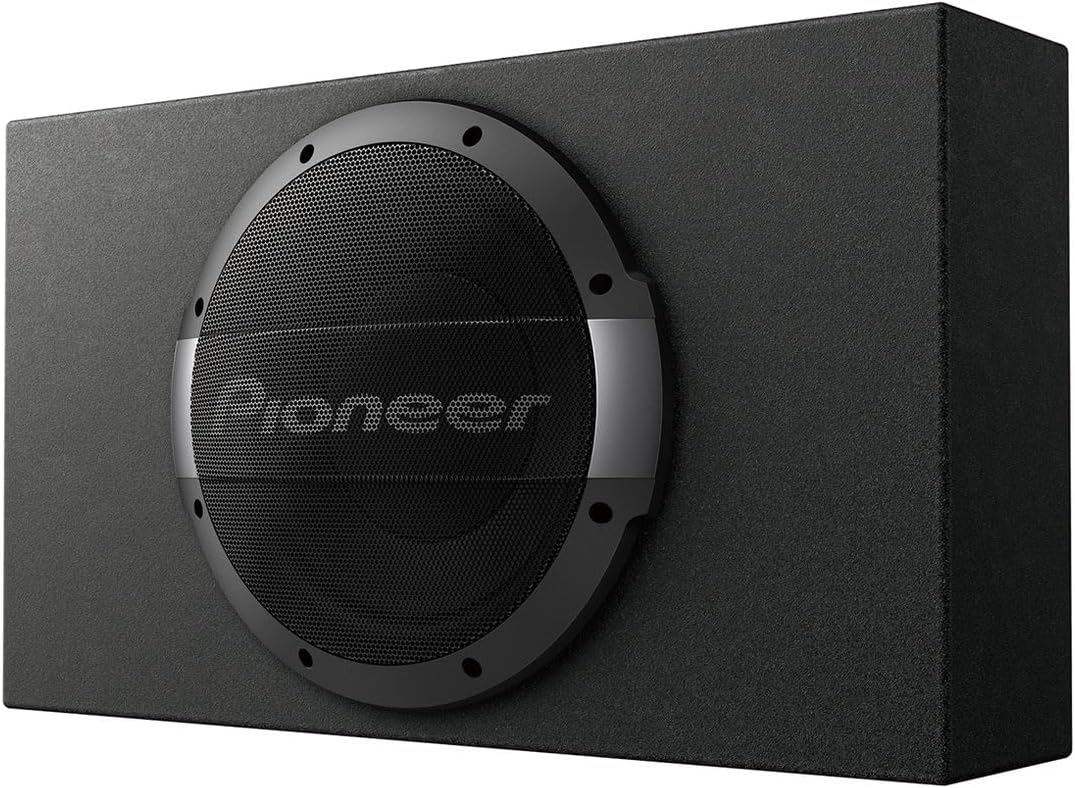 Pioneer TS-WX1010LA Aktivsubwoofer, leistungsstarker Gehäuse Subwoofer mit 1200 W Maximalleistung, 2