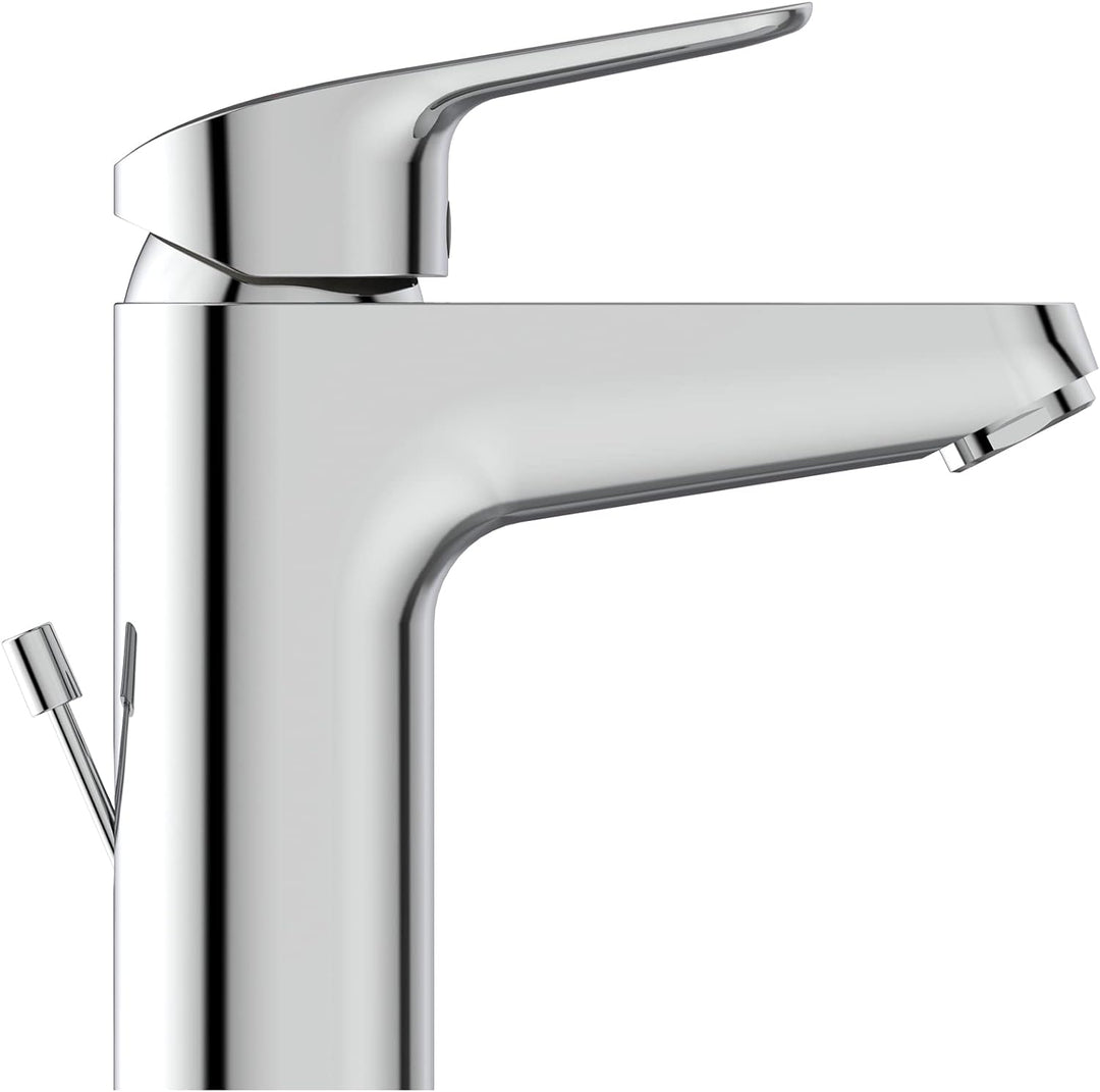 Ideal Standard B1713AA Ceraflex Waschtischarmatur Grande mit Zugknopf-Ablaufgarnitur mit Ablaufgarni
