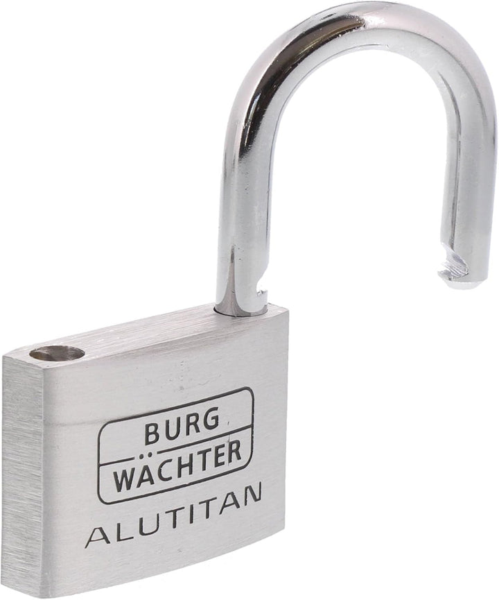 Burg-Wächter Vorhangschloss Alutitan, Aluminium, Innenwerk rostfrei, Doppelt gesichert, 770 60 SB 60