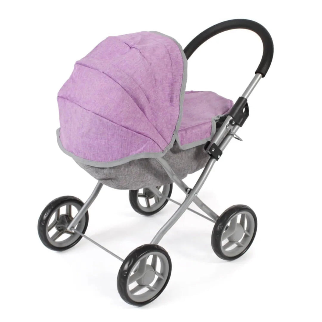 Bayer Chic 2000 Puppenwagen Lilli, Kleiner Puppenwagen für die jüngsten Puppenmuttis, Melange Lila,