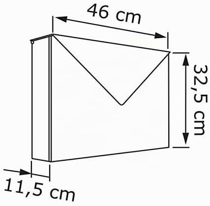 Briefkasten Design Wandbriefkasten Letter Grau Metallic - Bravios