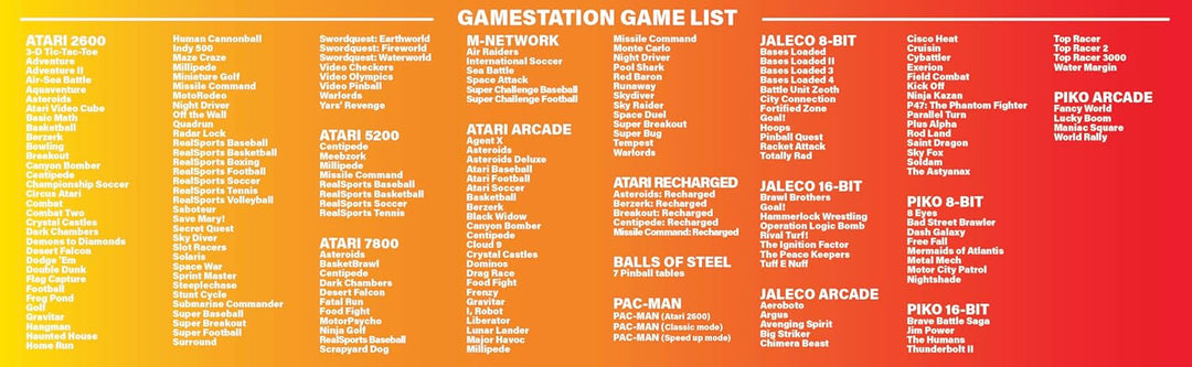My Arcade Atari Gamestation Go, Console de Jeu Portable Rétro Avec 200+ Jeux, Écran 7 Pouces, Wi-Fi,