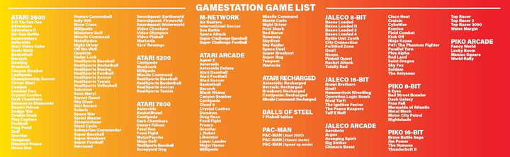My Arcade Atari Gamestation Go, Console de Jeu Portable Rétro Avec 200+ Jeux, Écran 7 Pouces, Wi-Fi,