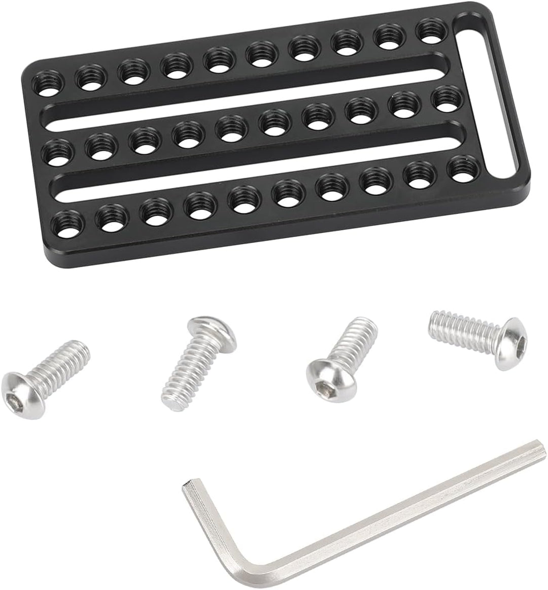 CAMVATE Mehrzweck-Käseplatte mit 1/4"-20 Gewinden und Schlitzen - 3649