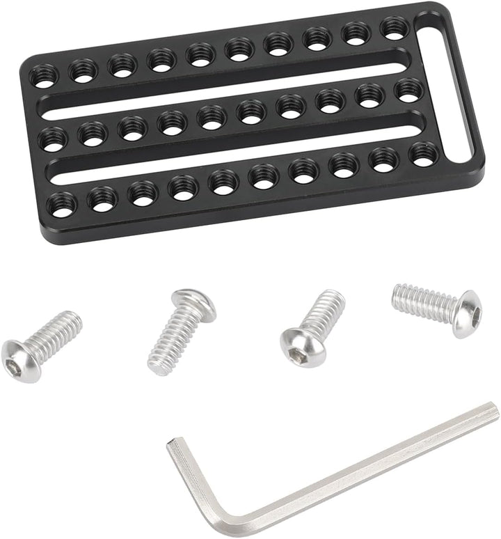 CAMVATE Mehrzweck-Käseplatte mit 1/4"-20 Gewinden und Schlitzen - 3649