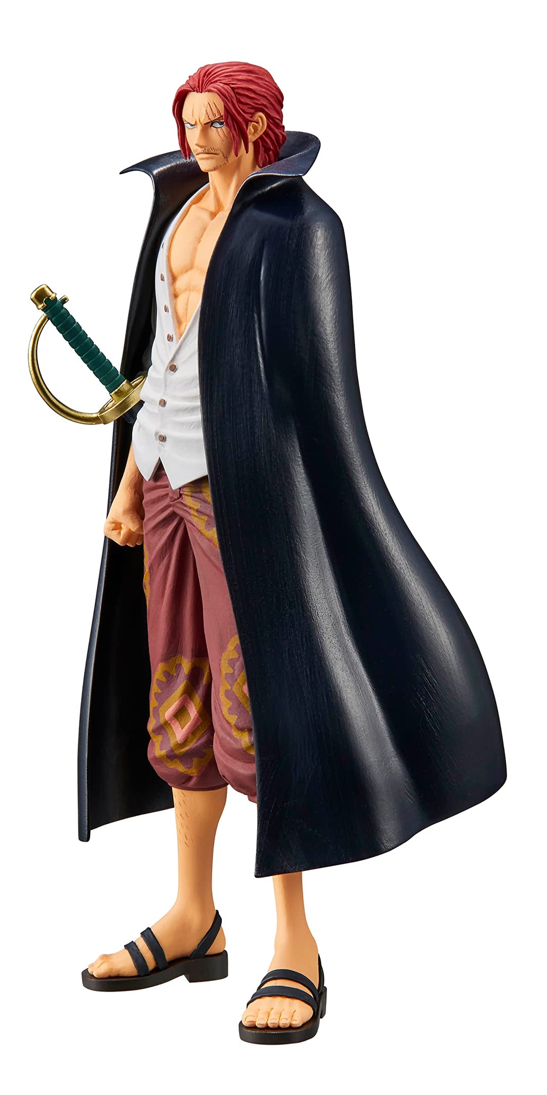 Banpresto One Piece RED Actionfigur Shanks Vol.2 The Grandline Men aus Kunststoff, von Bandai.