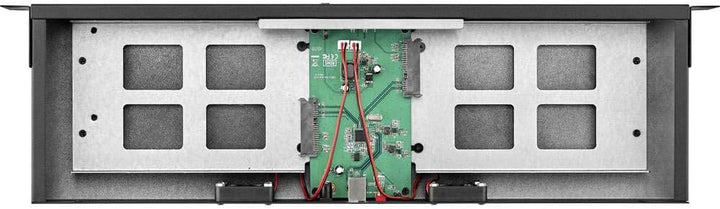 Renkforce RF-3570312 19 Zoll 2 x Netzwerkschrank-Festplatteneinbaurahmen 1 HE