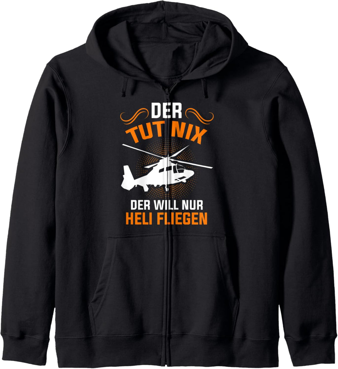 Heli Helikopter Hubschrauber Pilot Kapuzenjacke