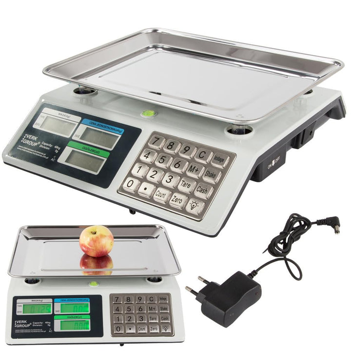 Obstwaage Ladenwaage Industriewaage Marktwaage Preiswaage Waage Digital 40 kg