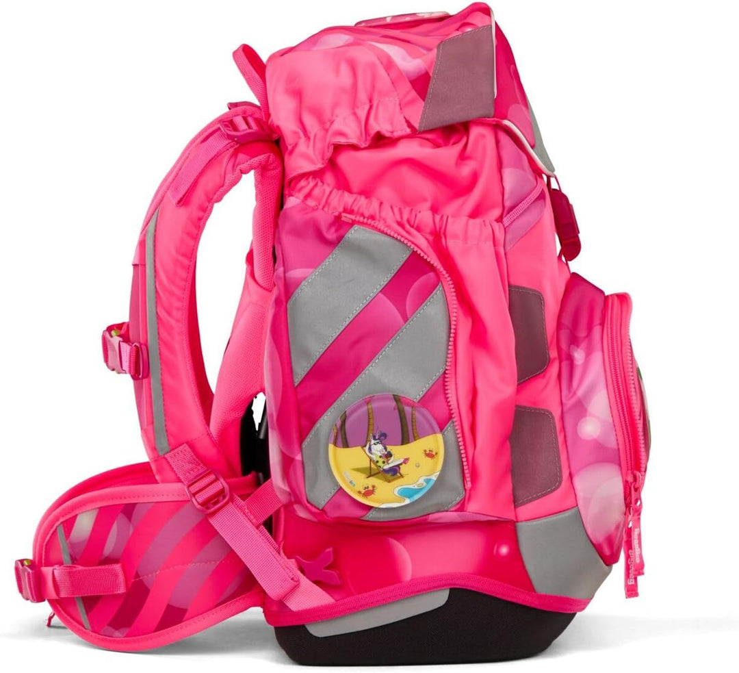 ergobag Pack Set ergonomischer Schulrucksack flexibel 6-teilig Set 1. Klasse Grundschule für Mädchen
